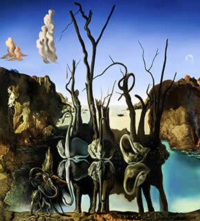 Cisnes Refletindo Elefantes - Salvador Dalí