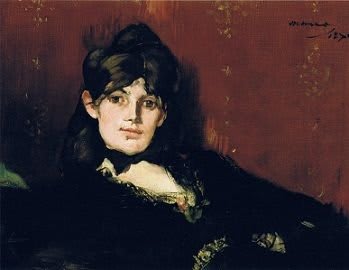 Retrato de Berthe Morisot. Édouard Manet.  1867