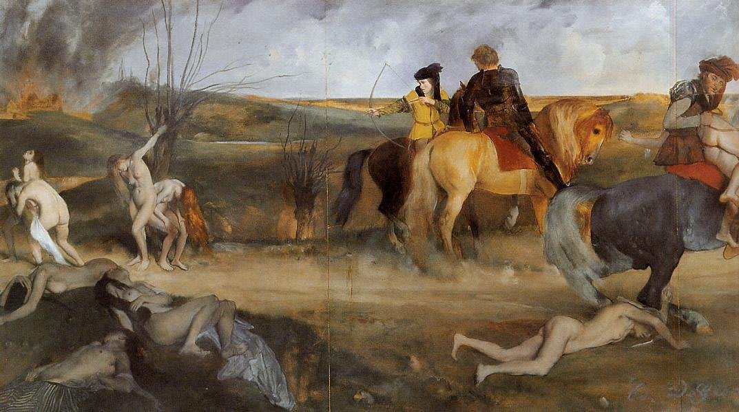 No Meio da Guerra. Edgar Degas. 1865