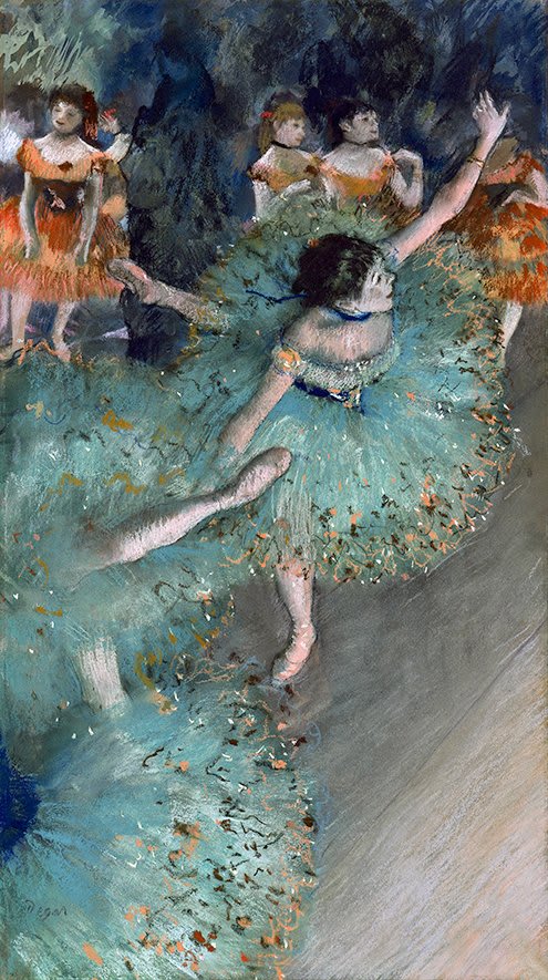 Bailarinas no Palco. Edgar Degas. 1879