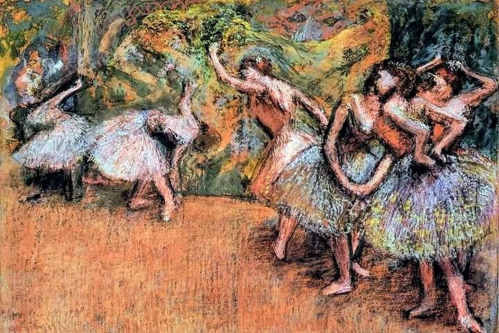 Cena de Balé. Edgar Degas. 1900 - Pastel sobre papel (78 x 111,2cm) - National Gallery of Art, Washington (EUA)