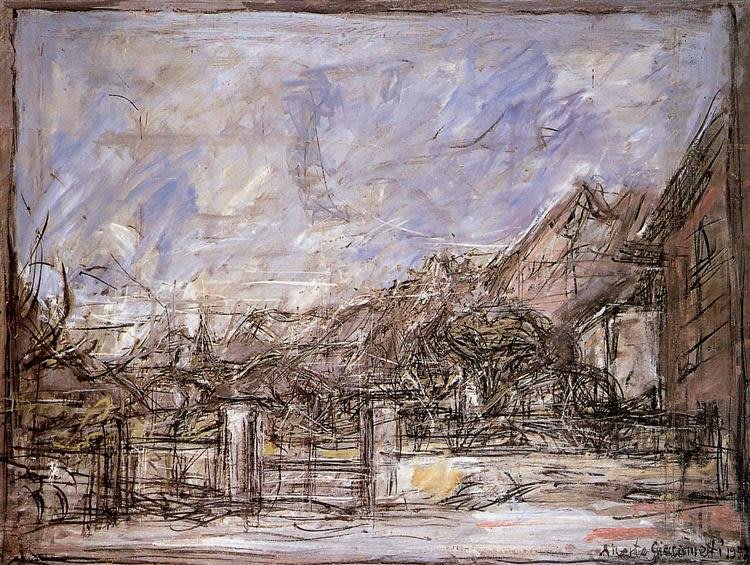 Paisagem na Maloja. Alberto Giacometti. 1952 .