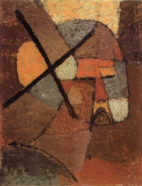 Atingido da lista. Autorretrato. Paul Klee. 1933