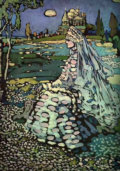 Wassily Kandinsky - Beleza Russa em uma Paisagem