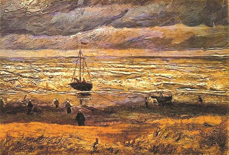 Vista da Praia de Scheveningen: Vincent van Gogh