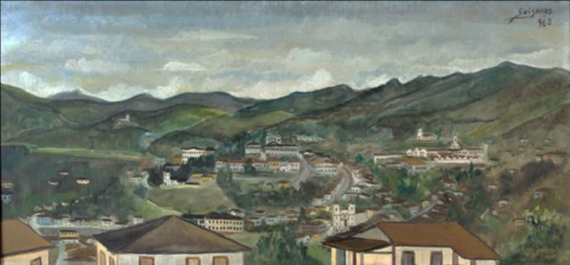 Alberto da Veiga Guignard - Paisagem de Ouro Preto