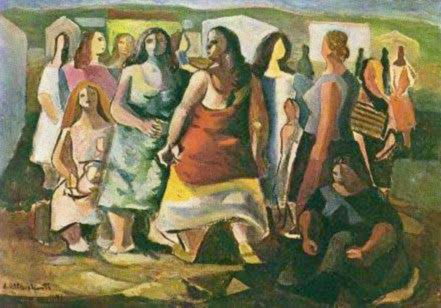 Mulheres Protestando Emiliano Di Cavalcanti