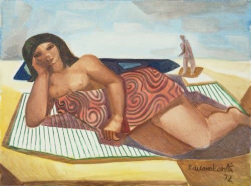 Mulata na Praia. 1972 Emiliano Di Cavalcanti