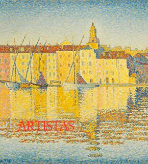 Casas Portuarias en Saint-Tropez - Paul Signac