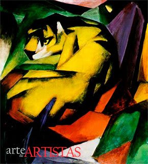 Le Tigre, peinture de Franz Marc