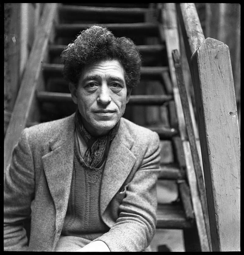 Alberto Giacometti em seu estúdio