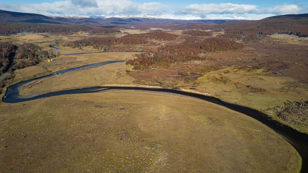 Río Rasmussen desde el aire