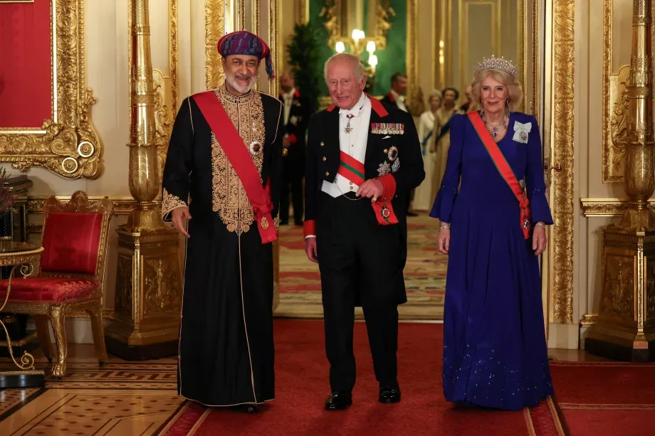 König Charles III. und Königin Camilla empfangen Sultan Haitham bin Tarik am 20. Oktober 2026 in Windsor. Quelle: The Royal Household.