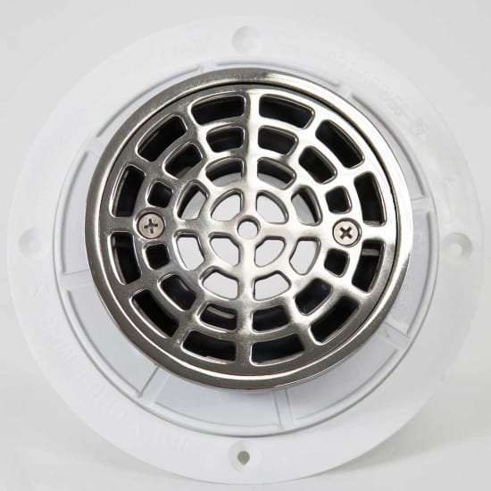 Noble PVC Shower Drain with Square Chrome Strainer