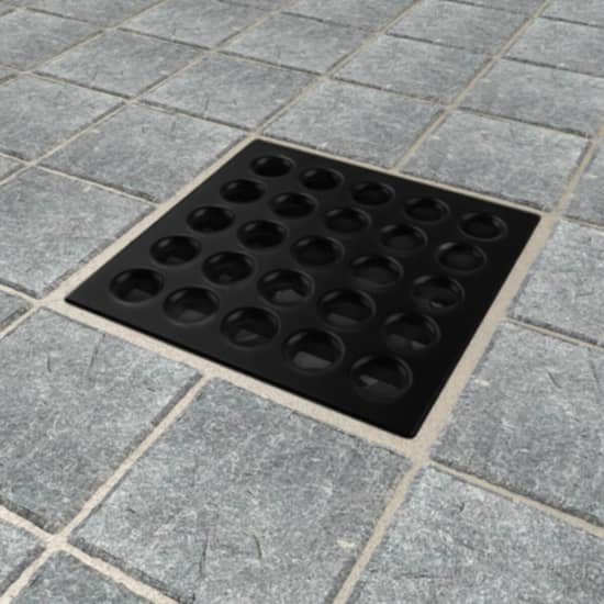 Black Chrome - PRO Drain Cover, Ebbe America