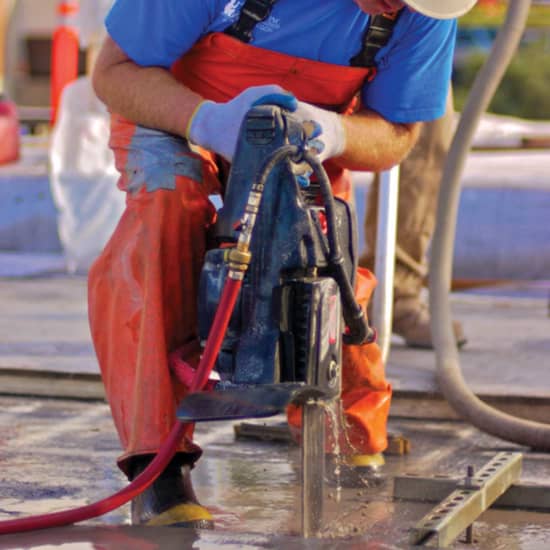 Concrete Channel Cutting with Force4 Guide Bar