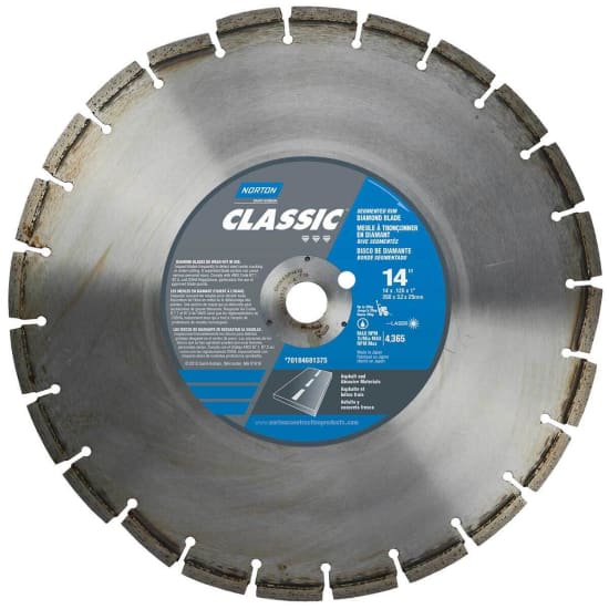 Norton Clipper Classic Green Concrete and Asphalt Diamond Blade