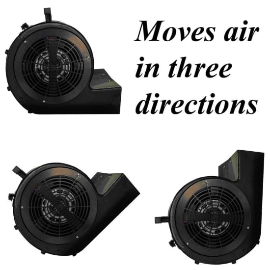 Hawk Industrial Blower Moves Air in Three Directions