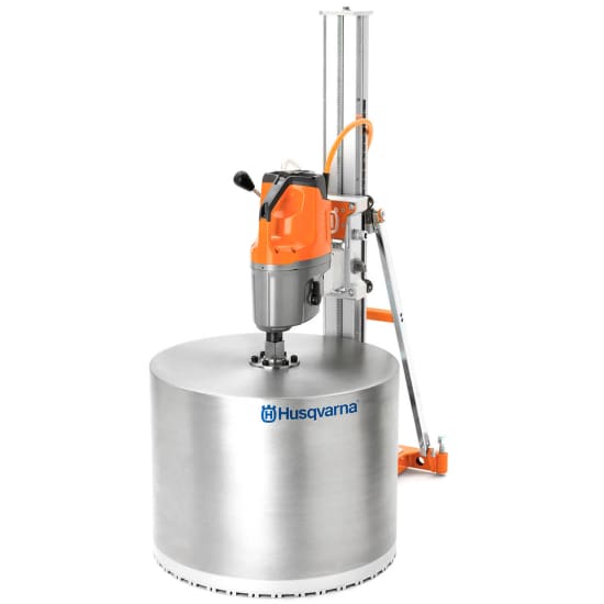 Husqvarna DS 900 Stand with Mounted DM650 Core Drill and Bit