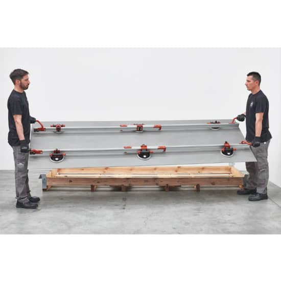 Transport large thin panel tile with EASY-MOVE kit