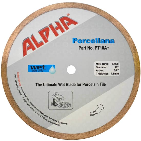 Alpha Porcellana Wet Diamond Blade