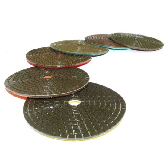 Alpha 4 inch Ceramica 3 Part Wet Stone Pads