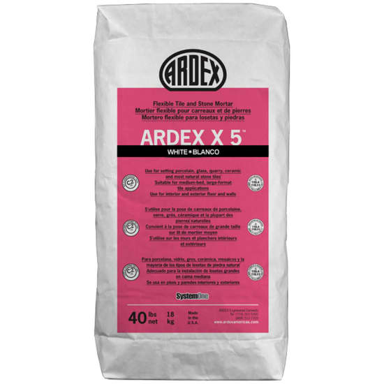 X5WHITE Ardex X5 Flexible mortar