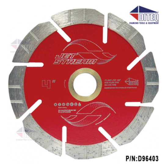 DITEQ JS-S 4 inch Jet Stream Concrete and Masonry Blade