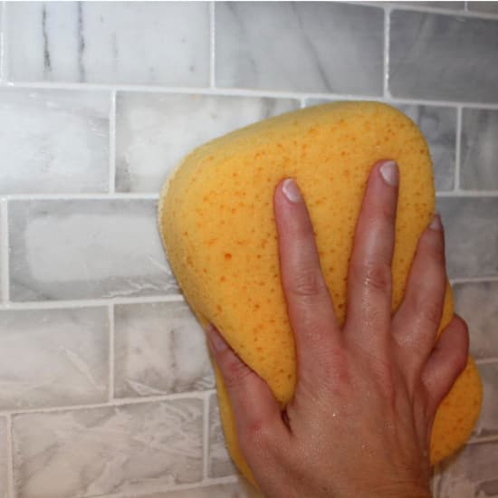 XL Sponge Cleans Porcelain Tile