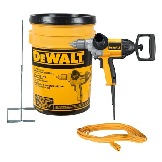 Dewalt DW130VBKT 1/2" Mixing Drill Kit with Paddle, Bucket and Extension Cord