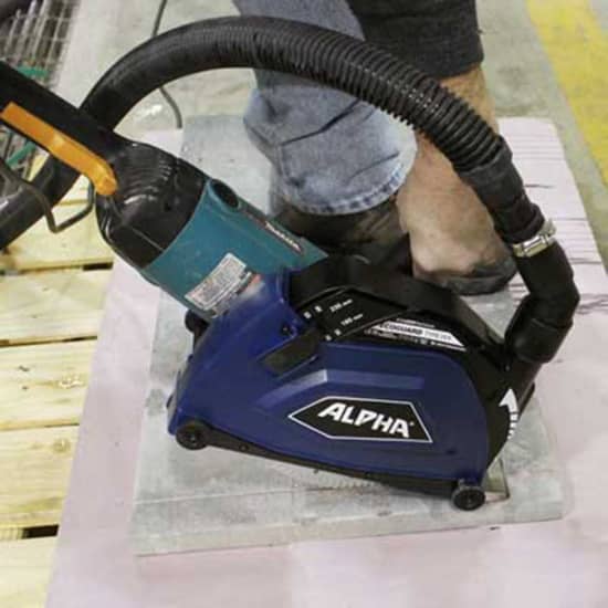 Alpha Concrete Floor Grinder with Dust Extractor for Sale