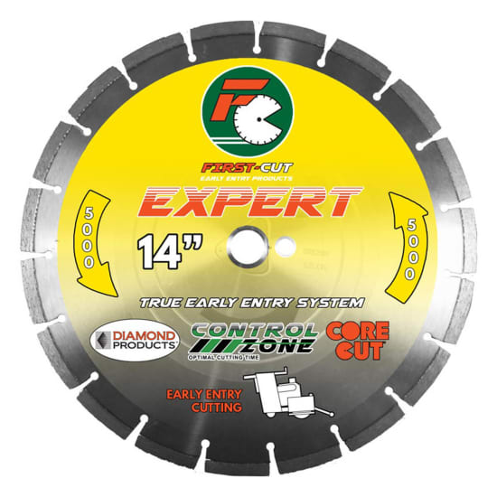 First-Cut EXPERT5000 Diamond Blade - Medium Soft Aggregate