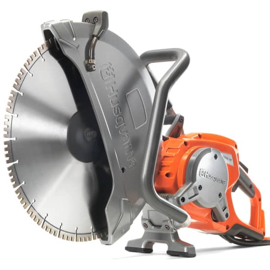 husqvarna k 6500 prime power cutter magnesium blade guard is light weight