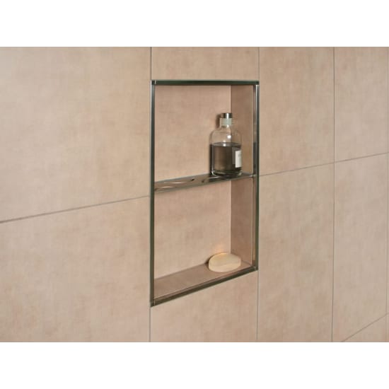 Schluter Introduces Stainless Steel Shower Shelves