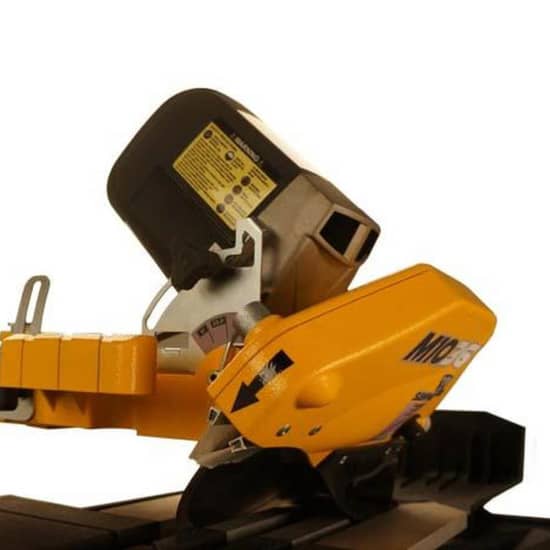 SawMaster M1036 45 degree miter cutting capability