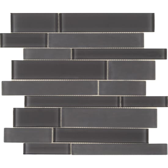 Brilliance Graphite Linear Mosaic Mixed Tile