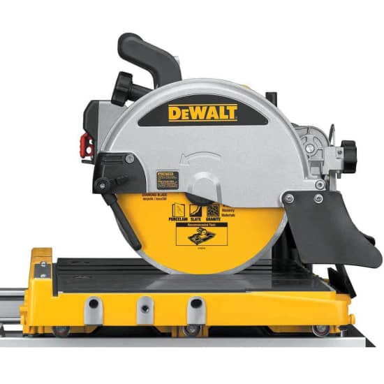 Dewalt Tile Saw close up side view