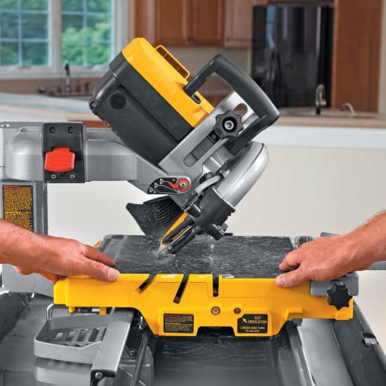 D24000 Tile Saw 45 degree miter cut