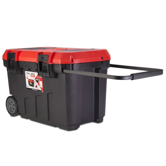 75965 Rubi Professional Rolling Tool Box carrying handle extended