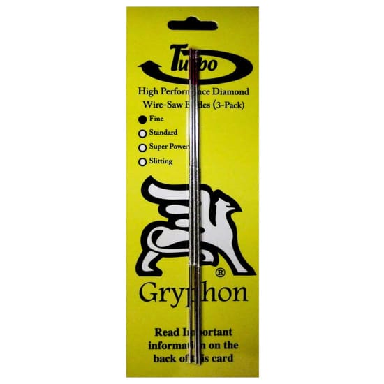 gryphon omni turbo blades, diamond coated wire blade, 3 pack blades omni plus