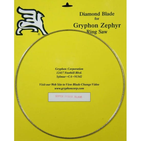 gryphon zephyr diamond blade standard, separating, fine, super power ring saw