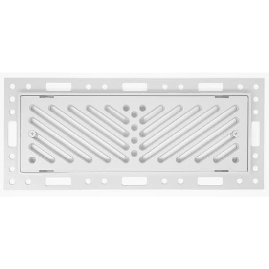 Ventique - OF412BWDAW Breeze - Arctic White, 4" x 12", Damper Installed