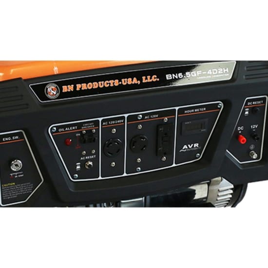 bn products bng6500, 6500 watts gas generator, generador de poder, power supply with wheels