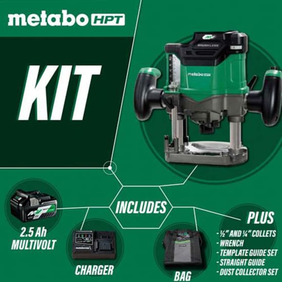 Metabo Cordless Plunge Router Kit