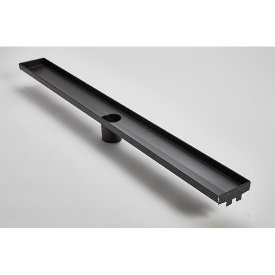 ACO Premium Plain Edge Channel - Matte Black Finish