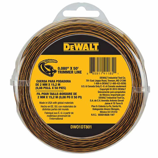 DWO1DT801 DeWalt 0.080 in x 50 ft Trimmer Line