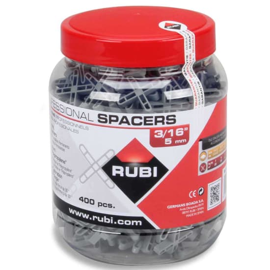 Rubi 3/16 inch Leave-in Spacers - 400 Piece Jar