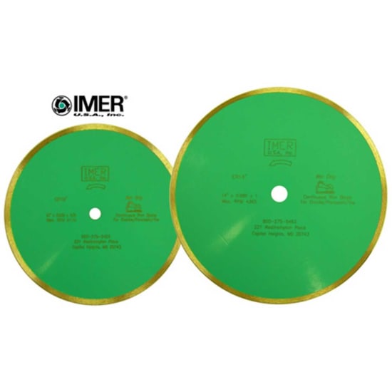 Imer Continuous Rim Wet Diamond tile Blades