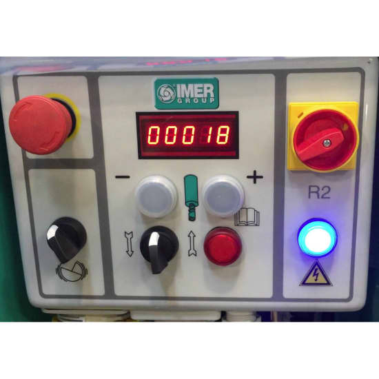 Imer Small 50 Spray Machine Control Panel