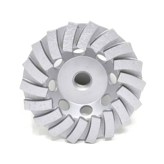 lackmond 4" SPP Series Segmented Turbo Cup Wheel, SPPSTC4N18, concrete smooth grinder, concrete removal cup wheel, diagonal segments cup wheel, diamond cup wheel